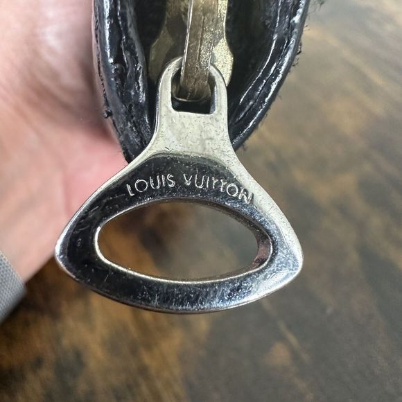 Louis Vuitton Black Epi Leather Demi Lune Zippy Coin Purse Authenticated W/ COA - Picture 5 of 11